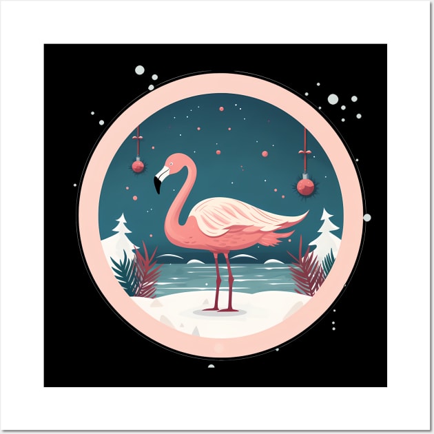 Flamingo Flock Sunset, Love Flamingos Wall Art by dukito